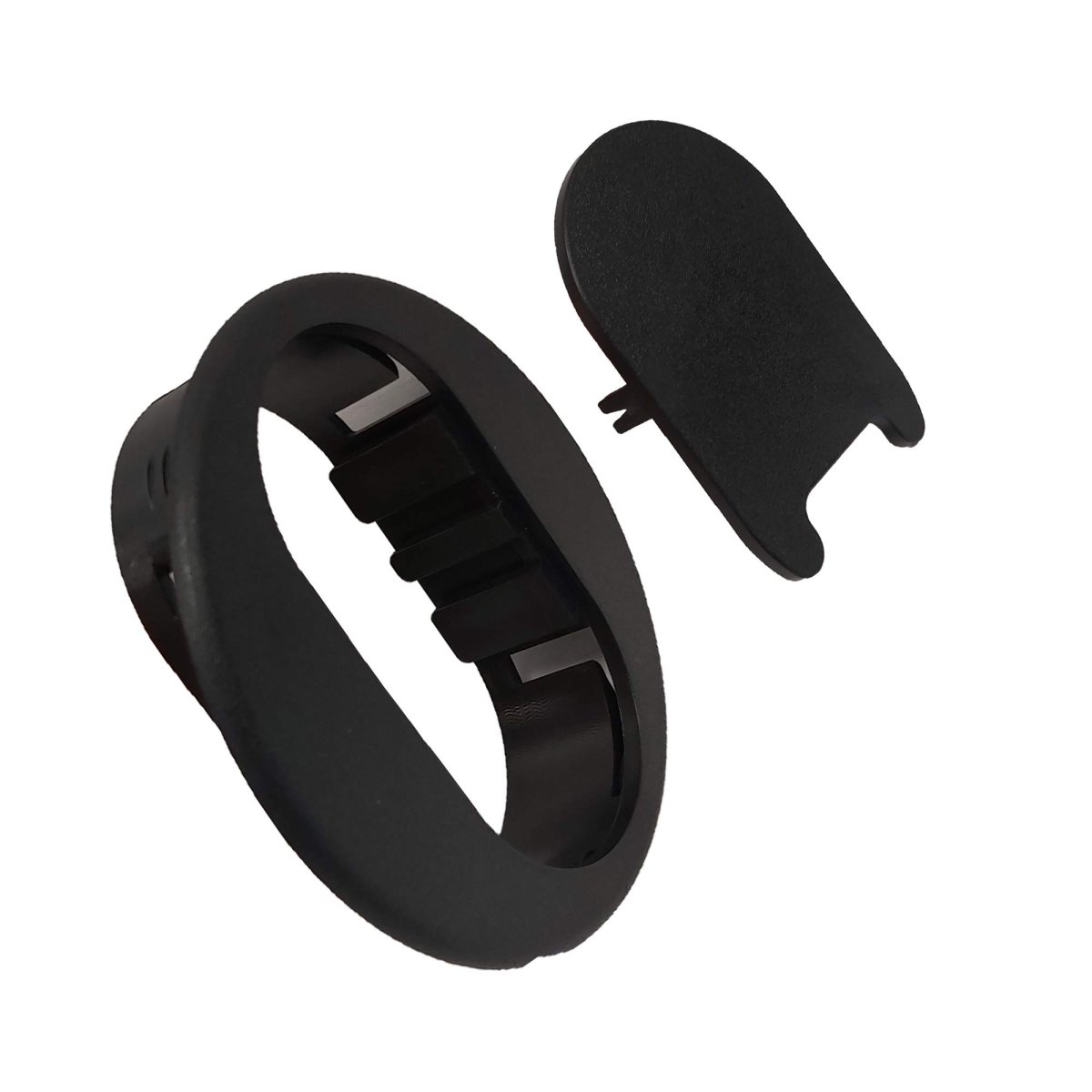 Round Plastic Desk Grommet Black 10 Pack Fits 2 25 In X 3 75 Hole 4 125 Overall Width 1 Thickness