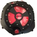 Smt-red Led Engine Clutch Cover See Through Compatible With Kawasaki Zx14r Zzr1400 2006-2013 Black Right Side Motorcycle