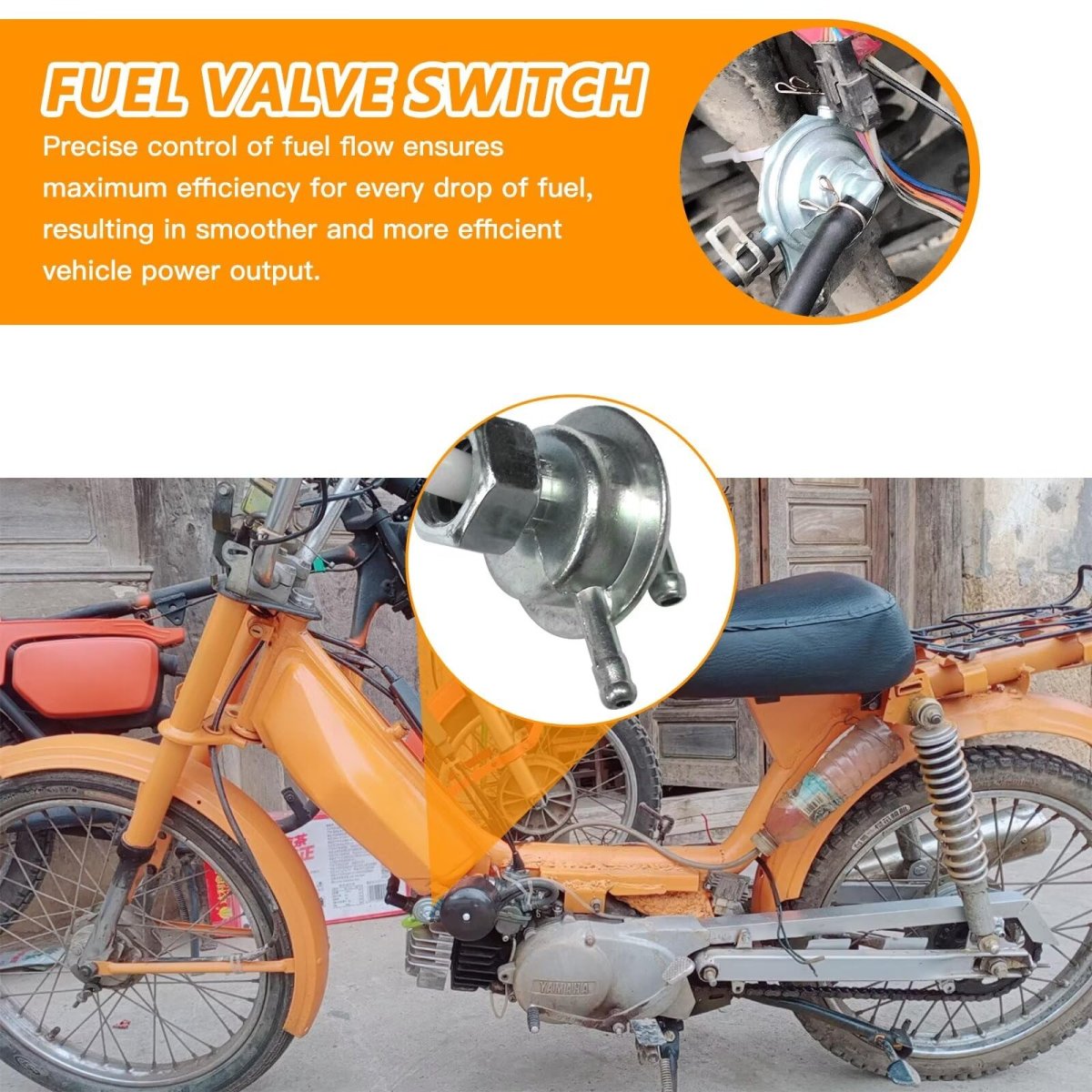 Universal Gas Fuel Switch Pump Valve Petcock M16x1 5mm Thread Fit For Apollo Aim-ex Baja Buyang Bmx Latest Version