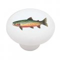 Gotham Decor Trout Ceramic Drawer Knob 