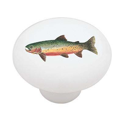 Gotham Decor Trout Ceramic Drawer Knob