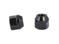 20pc Black Open End Lug Nuts Metric 12x1 5 Thread Size 0 85 Length Cone Conical Taper Acorn Seat Installs With 19mm Or 3 4 Hex