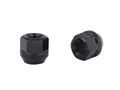 20pc Black Open End Lug Nuts Metric 12x1 5 Thread Size 0 85 Length Cone Conical Taper Acorn Seat Installs With 19mm Or 3 4 Hex