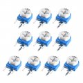 Uxcell Trimmer Potentiometer 10k Ohm Adjustment Horizontal Variable Resistors 10pcs Side Mounting