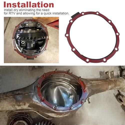 Differential Cover Gasket Ford Competition 9 In Rear Axles Metal Core Rubber Coated Non Asbestos Sheet For Superior Torque
