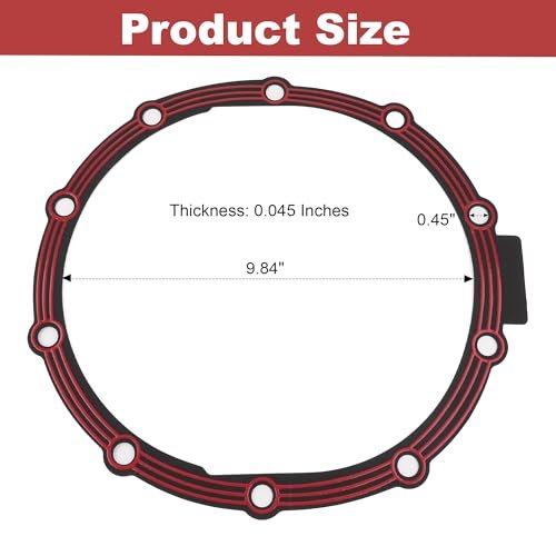Differential Cover Gasket Ford Competition 9 In Rear Axles Metal Core Rubber Coated Non Asbestos Sheet For Superior Torque