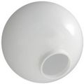 12 In White Acrylic Globe 4 Extruded Neck Opening American Plas-12nw4 