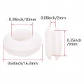 Rubber Grommet 20pcs 10mm Inner Dia Oil Resistant Armature Grommets For Wiring Cable White Aicosineg