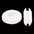 Rubber Grommet 20pcs 10mm Inner Dia Oil Resistant Armature Grommets For Wiring Cable White Aicosineg