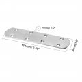 Uxcell Repair Plate 164mmx38mm Flat Fixing Mending Corner Brace Bracket Connector Pack Of 4