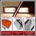 Front Left Headlight And Bezel With Bulb For Mack Ch600 Ch612 Ch613 Ch600k Cl600 Cl700 Clear Amber Lens Driver Side Replacement