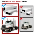 Front Left Headlight And Bezel With Bulb For Mack Ch600 Ch612 Ch613 Ch600k Cl600 Cl700 Clear Amber Lens Driver Side Replacement