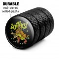Scooby-doo Zoinks Eyes Tire Rim Wheel Aluminum Valve Stem Caps