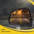 Ocpty Black Left Side Mirror Fit For 1994-1998 Chevy S10 Smooth Glass Manual Fold Non-heated