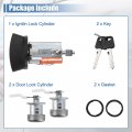 X Autohaux Door Lock Cylinder Tumbler Ignition Switch Assembly Starter With Keys Set For Ford F250 F350 1997-2007