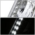 Auto Dynasty Led Chrome Housing Clear Side Headlight W Bumper Lamps Tool Kit Compatible With Ford F-150 F-250 F-350 92-96