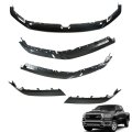 Front Upper Grille Trim Molding With Brackets Gloss Black Replacement For 2019-2022 Cab Pickup 4-door 