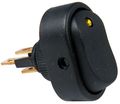 Pico 5586a 12 Volt 25 Amp On-off Amber Led Dot Illuminated Oval Rocker Switch Spst Per Package 