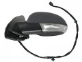 Left Driver Side Mirror Power Heated Turn Signal Puddle Light Black Paint-to-match Compatible With 2005-2010 Volkswagen Jetta