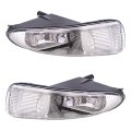 Fog Light Assembly Pair With Bulbs For Chrysler Town And Country 2001 2002 2003 2004 Driver Passenger Side Replaces Ch2592117 