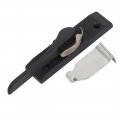 Aexit 42mm Zinc Alloy Right Hand Screw Fixed Crescent Window Sash Lock Dark Gray 2pcs 22a0d21a7e3df6242c6860e4f12dace0