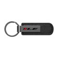 Chevrolet Camaro 1le Pu Leather Strap Black Metal Bar Key Chain Official Licensed