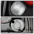 Acanii For 1994-1995 Ford Mustang Black Housing Rear Tail Lights Brake Lamps Pair Set Left Right Replacement Assembly