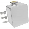 67 Oz Polished Stainless Steel Radiator Overflow Tank Catch Can