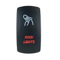 Laser Backlit Red Rocker Switch Rock Lights 20a 12v On Off Led Light Stv Motorsports 