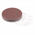 Uxcell 20pcs 5 Inch 8 Hole Hook And Loop Sanding Disc 240 Grit Flocking Sandpaper Random Orbital Sander Paper