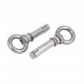 Uxcell M8x60mm Wall 304 Stainless Steel Expansion Screws Closed Hook Shield Bolts 2pcs
