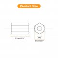 Uxcell 20pcs M5x8x20mm Coupling Nuts Galvanized Carbon Steel Hex Threaded Rod Coupler For Furniture Electronic Industrial