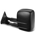 Left Side Black Power Heated Telescoping Towing Mirror Compatible With Chevy Gmc Silverado Sierra Gmt800 99-02 