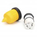 Aqxreight Power Cord Connector Rv Locking Plug With Cover Ring Socket 30amp 125v For Caravan Trailer