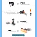 Nslumo Led License Plate Light Assembly For 2008 2009 2010 Cadillac Cts Cts-v Sedan Oem Number Lamp Replacement 6000k Xenon