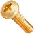 Gordon Glassa 8-32 X 1 2 Brass Plated Steel Pan Head Phillips Machine Screws Pack Of 50 