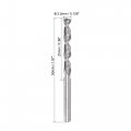 Uxcell Solid Carbide Twist Drill Bits 3 2mm Metric Left Hand Spiral Flutes Straight Shank Tungsten Steel Drilling Tool For