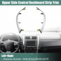 X Autohaux Left And Right Upper Side Central Dashboard Cover Strip Trim For Toyota Corolla 2008-2013 55436-02330 55435-02370