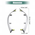 X Autohaux Left And Right Upper Side Central Dashboard Cover Strip Trim For Toyota Corolla 2008-2013 55436-02330 55435-02370