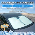 T Tgbros Custom Fit For Windows Sunshade Toyota Camry 2018-2023 Windshield Full Rear Side Window Set Car Sunshades All-round