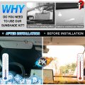 T Tgbros Custom Fit For Windows Sunshade Toyota Camry 2018-2023 Windshield Full Rear Side Window Set Car Sunshades All-round
