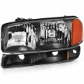 Aintier Headlight Assembly For Gmc Sierra 3500 2001-2006 For Yukon 2000-2006 Xl 1500 2500 Headlamp Replacement Driver Passenger