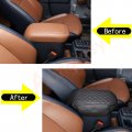 Aunginsy Car Leather Center Console Protector Cover Compatible With Ford Maverick 2022 2023 Armrest Seat Box Cushion Lid Pad