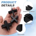 24pcs Plastic Glass Connector Suitable For 3mm Thick Cross Shaped To Clamp Fixing Bracket Rimless Clip Holder Aquarium Fish