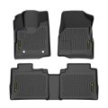 Pit66 Tpe Floor Mats Liners 3pcs For Chevy Equinox 2012-2017 Fit Gmc Terrain Terrain Denali All Weather Protection Black