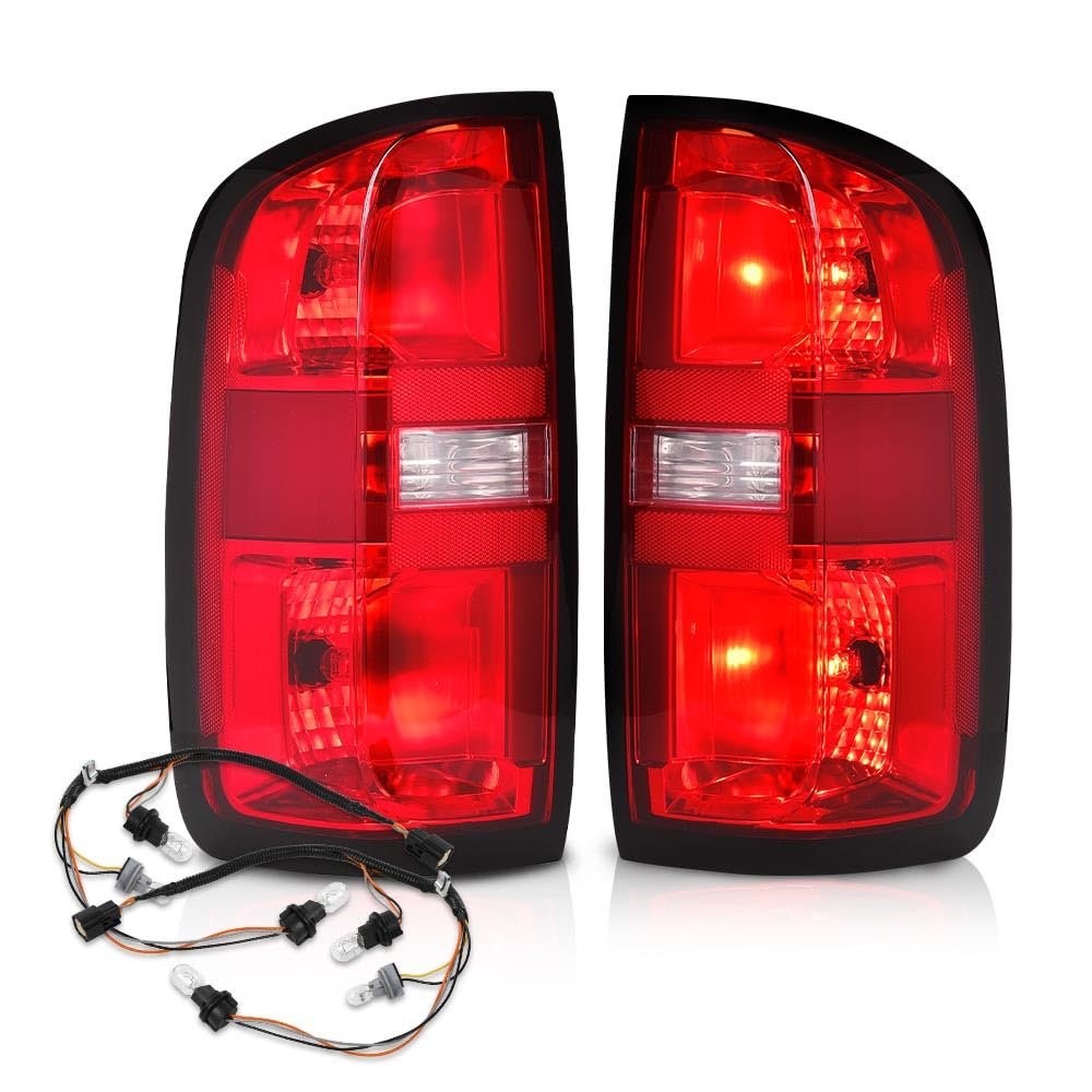 Tail Light Assembly With Bulbs For Chevy Colorado 2015 2022 Rear Brake Lamps 4 Door Crew Cab And Extended Red Lens 84169777
