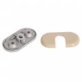 Ecotric Sun Visor Support Bracket Cover Repair Kits Front Left Driver Side Compatible With 2002-2005 Ford Explorer Lincoln