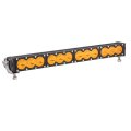 Super Bright Offroad Led Light Bar 20 Single Row Amber Long Range Spot Flood Combo Beam For All-weather Applications Corrosion 