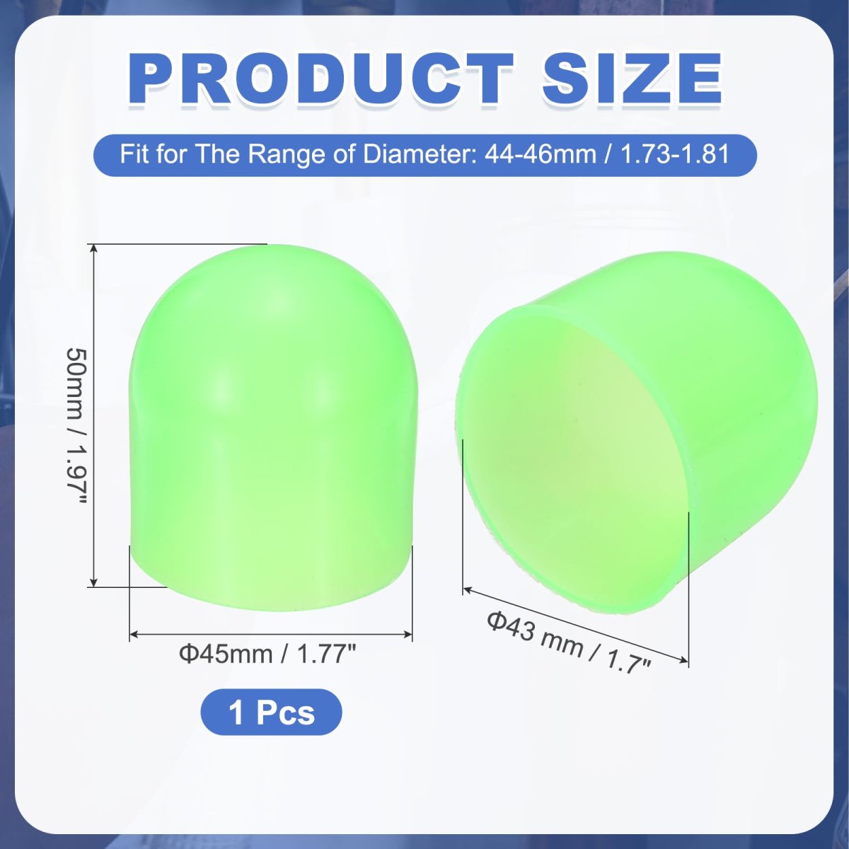 Flashlight Diffuser Caps 43mm Id X 50mm Height Flexible Silicone End Screw Thread Protector Covers For 44-46mm Torch Led Lights