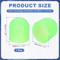 Flashlight Diffuser Caps 43mm Id X 50mm Height Flexible Silicone End Screw Thread Protector Covers For 44-46mm Torch Led Lights